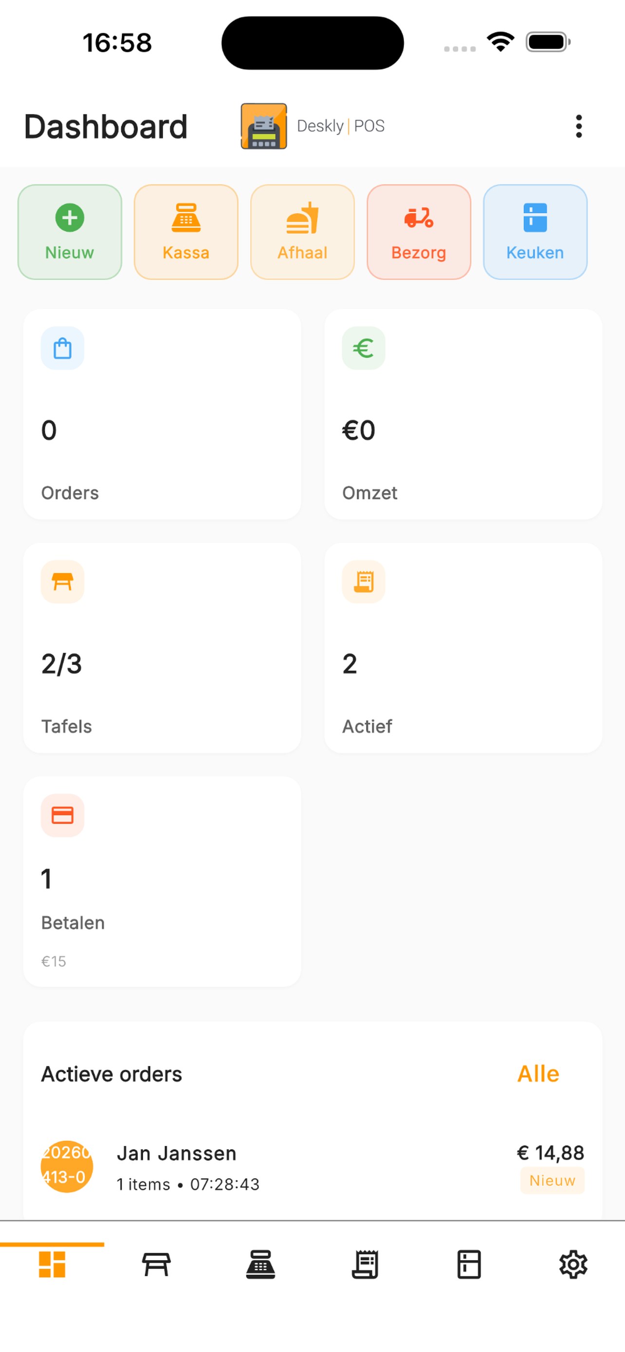 Omzetdashboard als onderdeel van de dagelijkse afsluiting